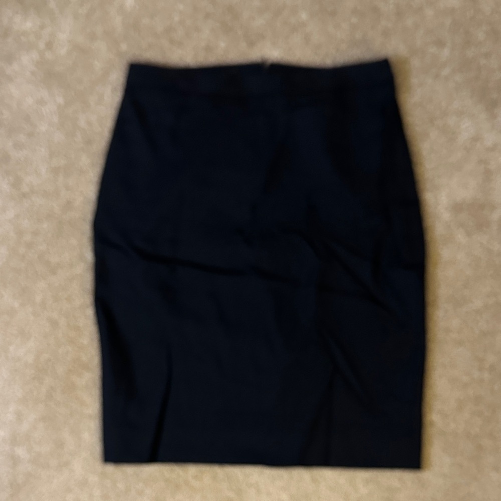 J. Crew Classic Black Pencil Skirt